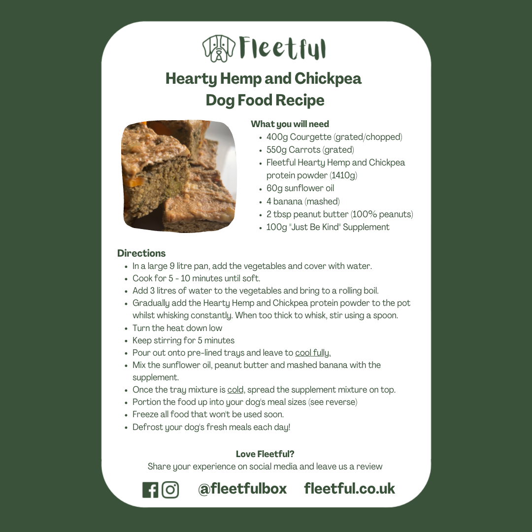 Fresh Vegan Dog Food Kit - Hearty Hemp and Chickpea - UNAVAILABLE