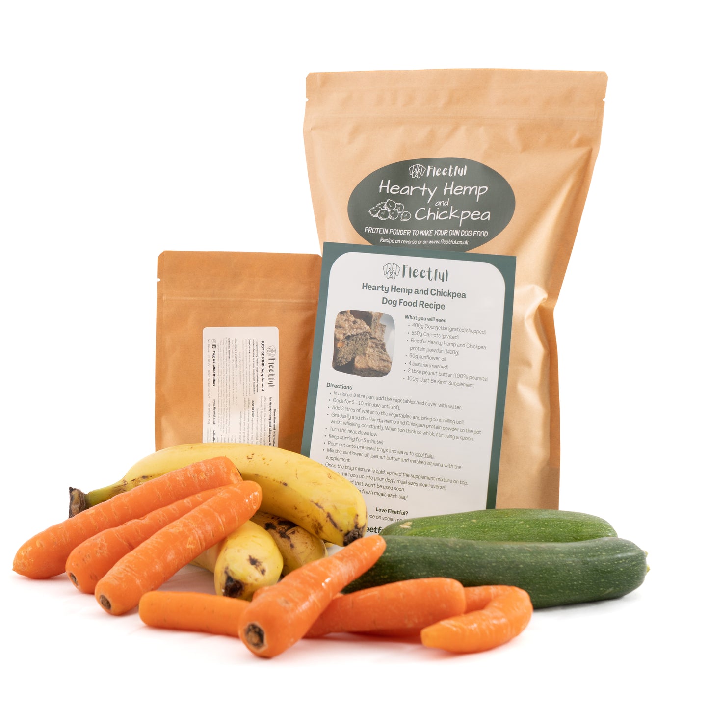 Fresh Vegan Dog Food Kit - Hearty Hemp and Chickpea