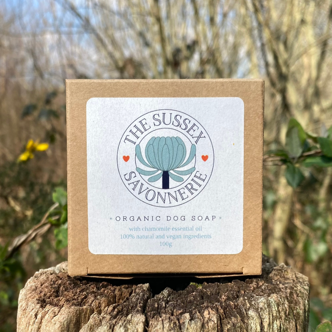 Handmade Organic Dog Soap Chamomile Fleetful