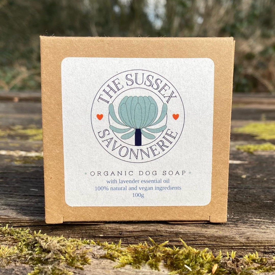 Handmade Organic Dog Soap - Lavender, Cedarwood and Chamomile
